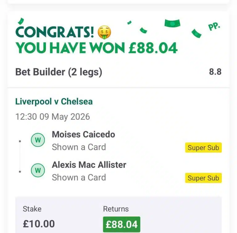 Winning Slip 22